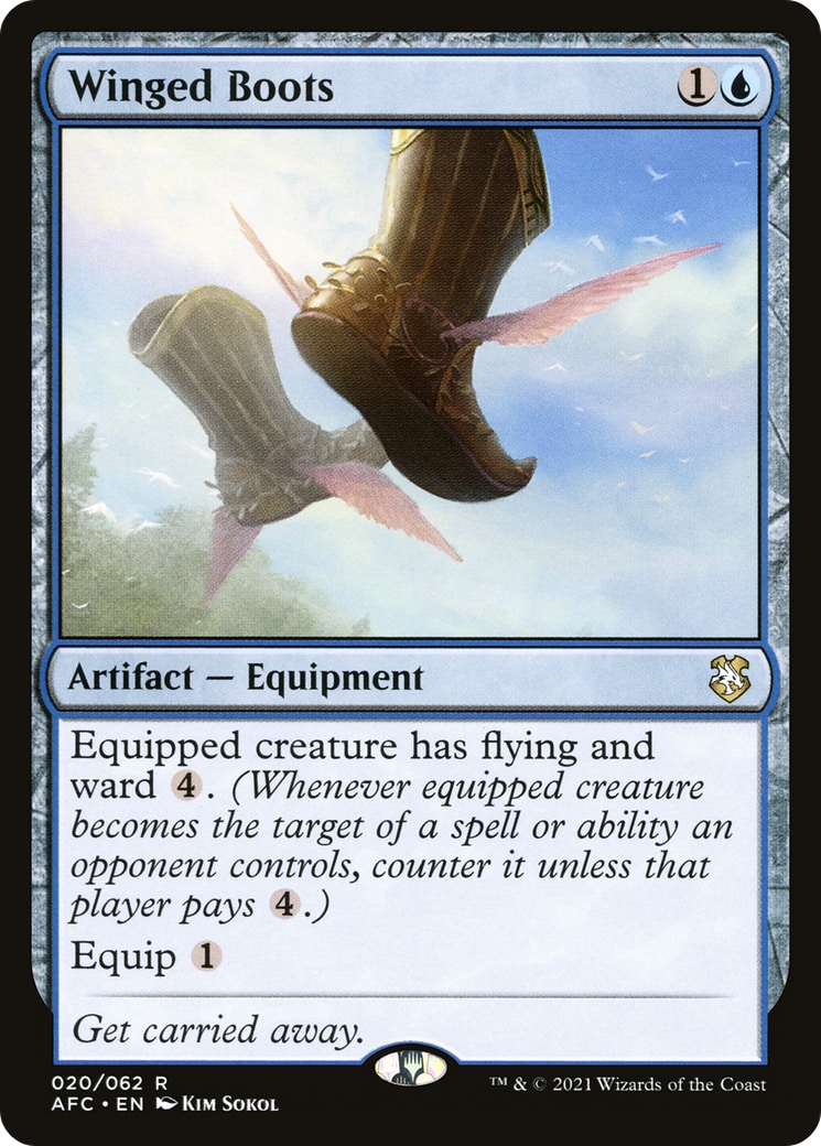 Winged Boots – Commander: Adventures in the Forgotten Realms 20 – Magic: The Gathering single card | Lichcards Imagen principal del producto