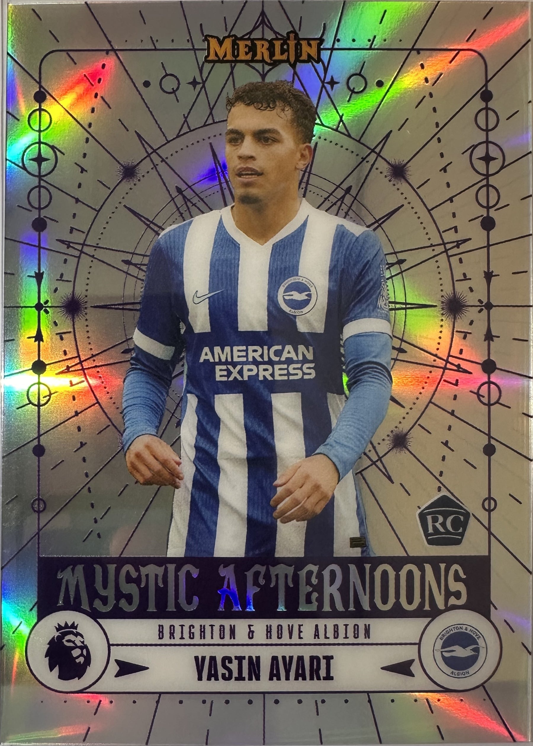 Yasin Ayari - 2025-26 Topps Merlin Premier League (Mystic Afternoons RC) [MA-5] - voorkant