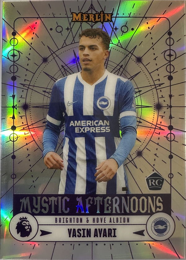 Yasin Ayari - 2025-26 Topps Merlin Premier League (Mystic Afternoons RC) [MA-5] - voorkant