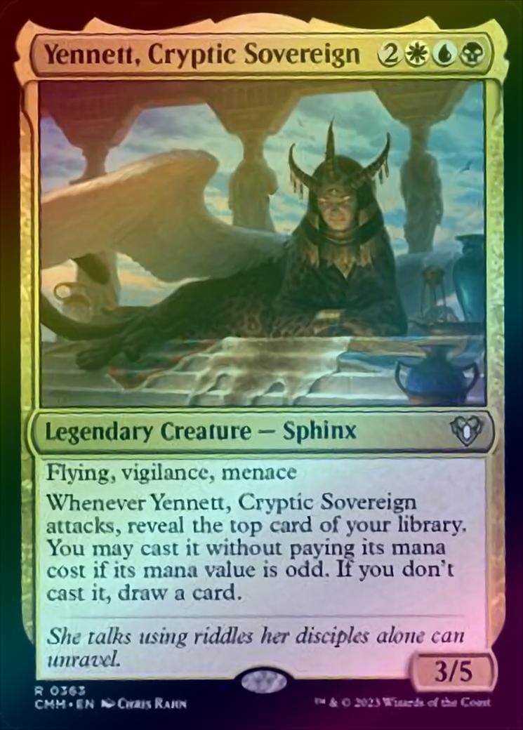 Yennett, Cryptic Sovereign (Foil) (CMM)