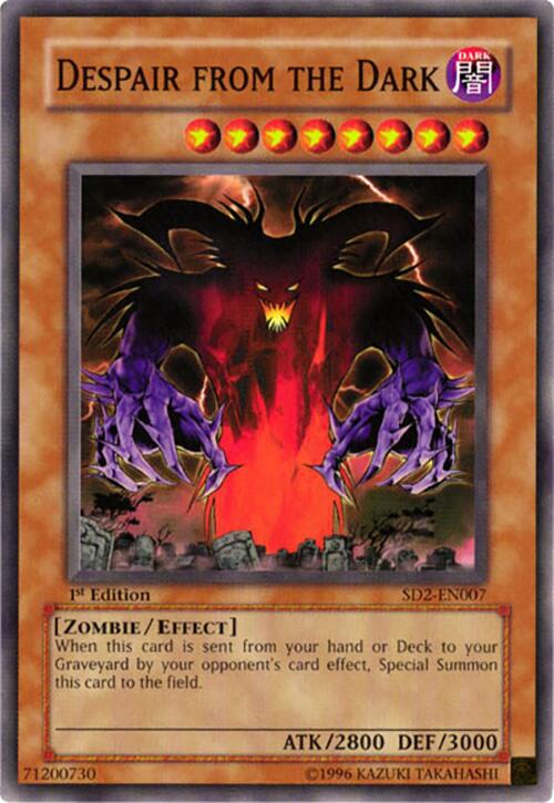 Despair from the Dark — Structure Deck: Zombie Madness (SD2-007) Yu-Gi-Oh! card Image principale du produit