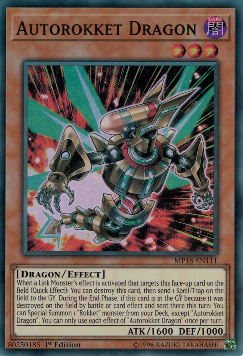 Autorokket Dragon — 2018 Mega-Tin Mega Pack (MP18-111) Yu-Gi-Oh! card | Lichcards Image principale du produit
