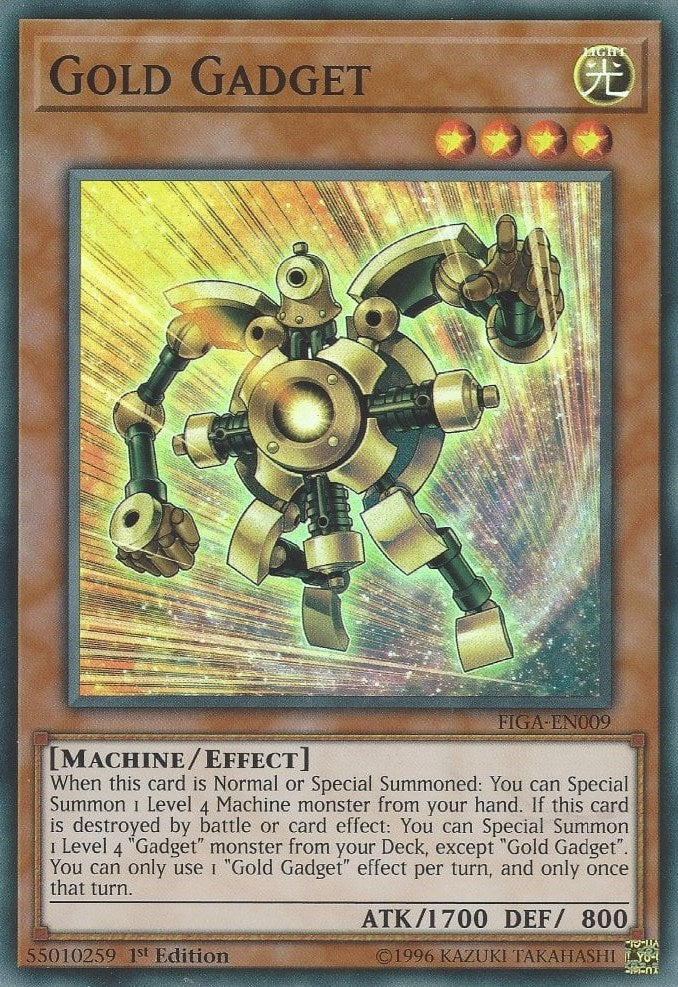Gold Gadget — Fists of the Gadgets (FIGA-009) Yu-Gi-Oh! card Immagine principale del prodotto