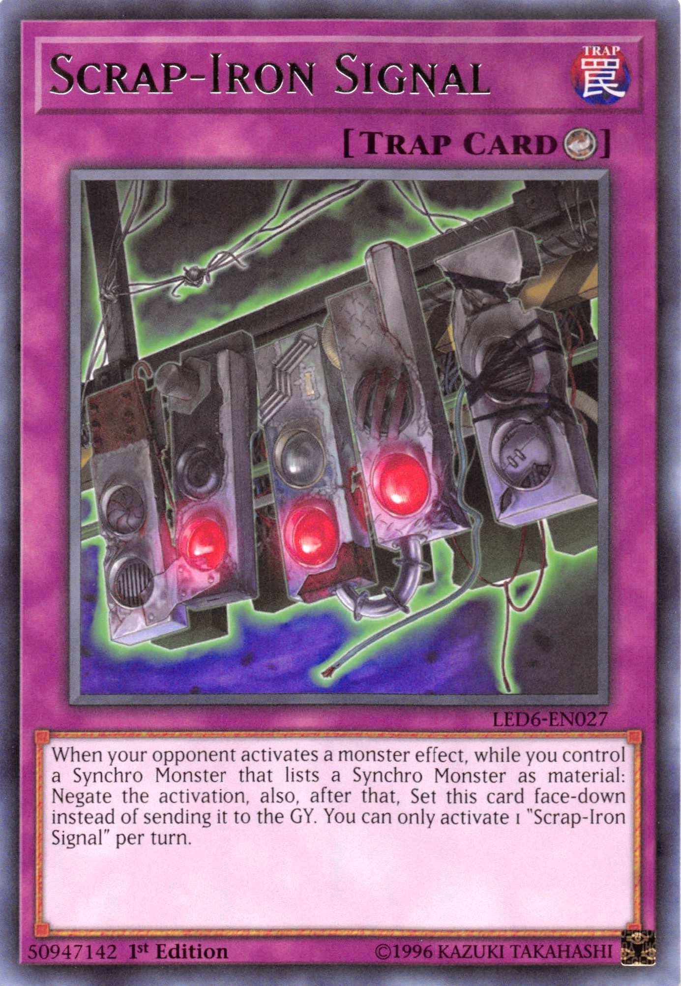 Scrap-Iron Signal — Legendary Duelists: Magical Hero (LED6-027) Yu-Gi-Oh! card Imagen principal del producto