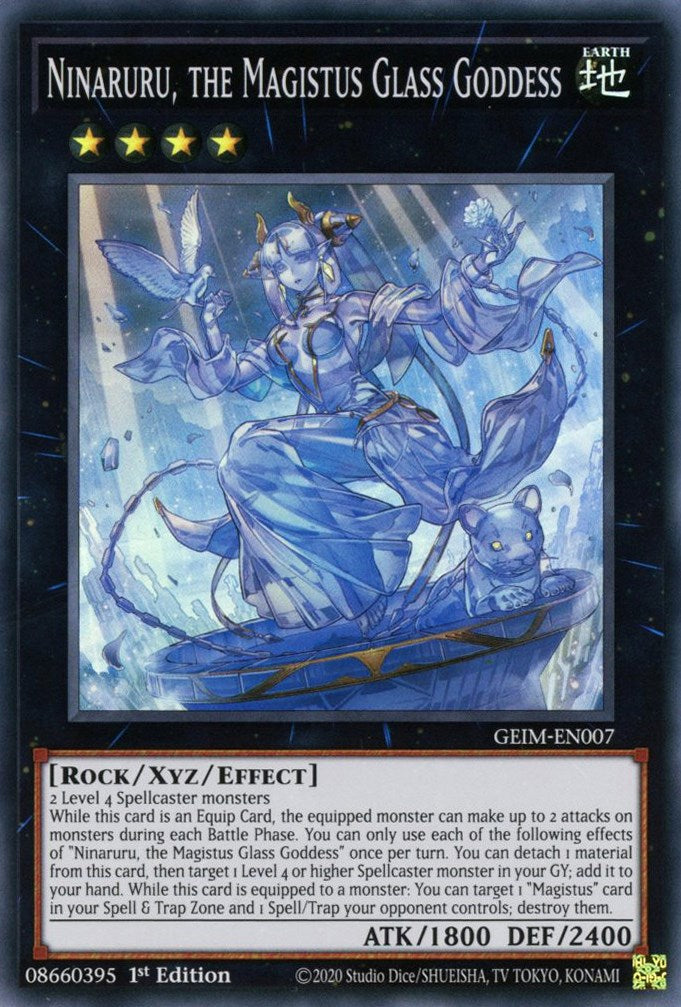 Ninaruru, the Magistus Glass Goddess — Genesis Impact (GEIM-007) Yu-Gi-Oh! card