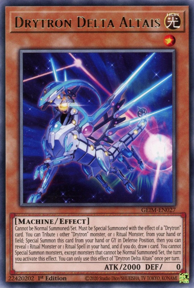 Drytron Delta Altais — Genesis Impact (GEIM-027) Yu-Gi-Oh! card Main image