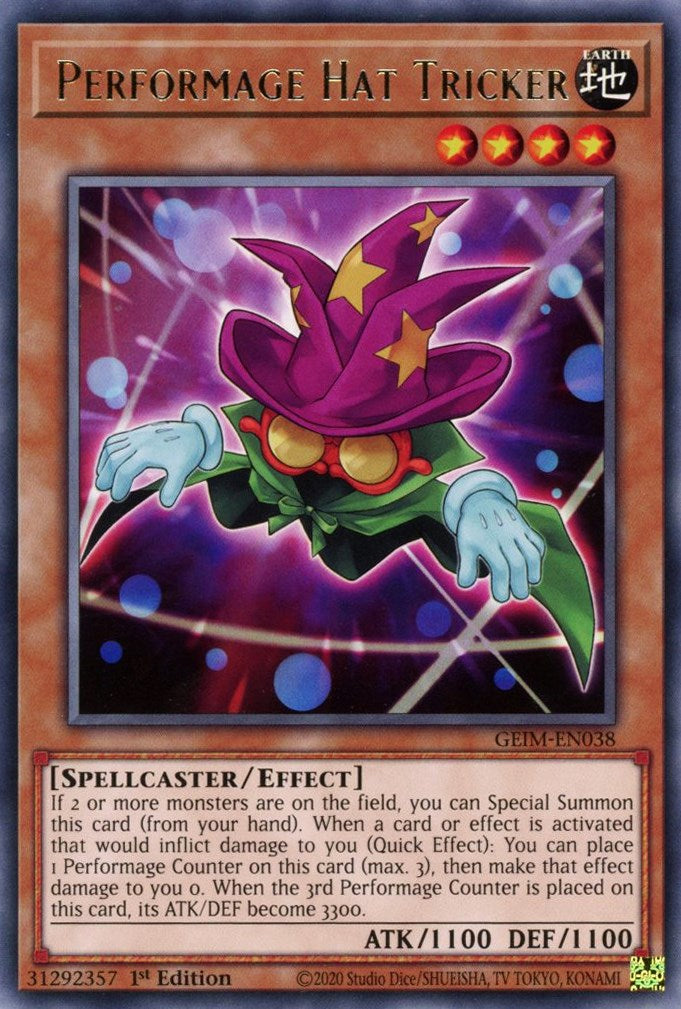 Performage Hat Tricker — Genesis Impact (GEIM-038) Yu-Gi-Oh! card
