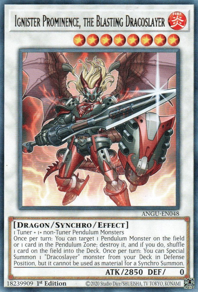 Ignister Prominence, the Blasting Dracoslayer — Ancient Guardians (ANGU-048) Yu-Gi-Oh! card Image principale du produit