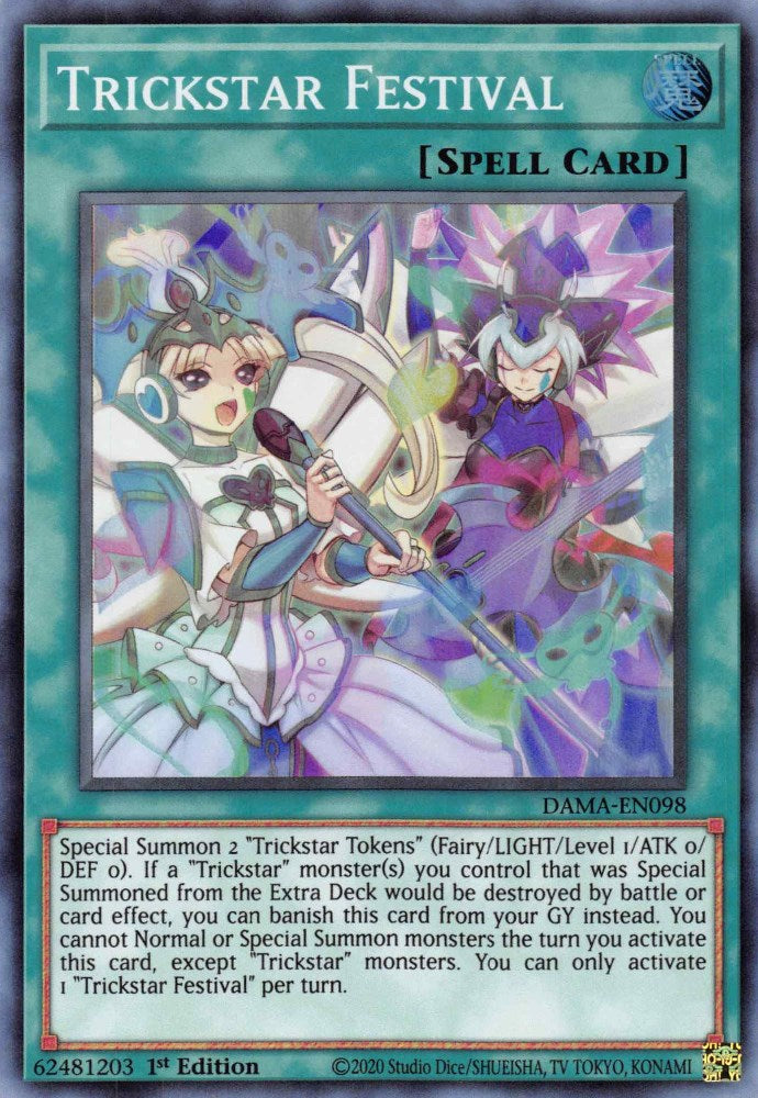 Trickstar Festival — Dawn of Majesty (DAMA-098) Yu-Gi-Oh! card Hauptbild
