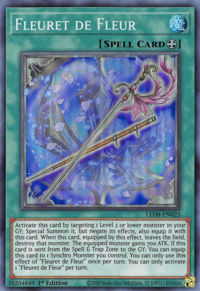 Fleuret de Fleur — Legendary Duelists: Synchro Storm (LED8-025) Yu-Gi-Oh! card Hauptbild