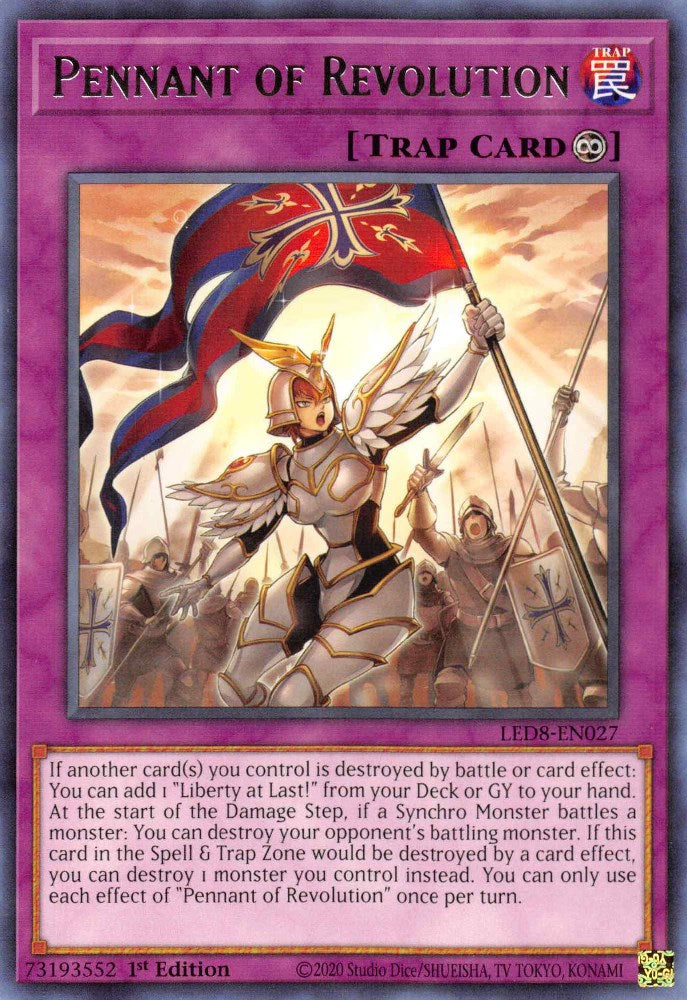 Pennant of Revolution — Legendary Duelists: Synchro Storm (LED8-027) Yu-Gi-Oh! card