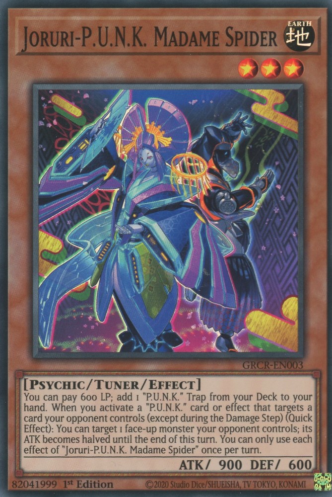 Joruri-P.U.N.K. Madame Spider — The Grand Creators (GRCR-003) Yu-Gi-Oh! card