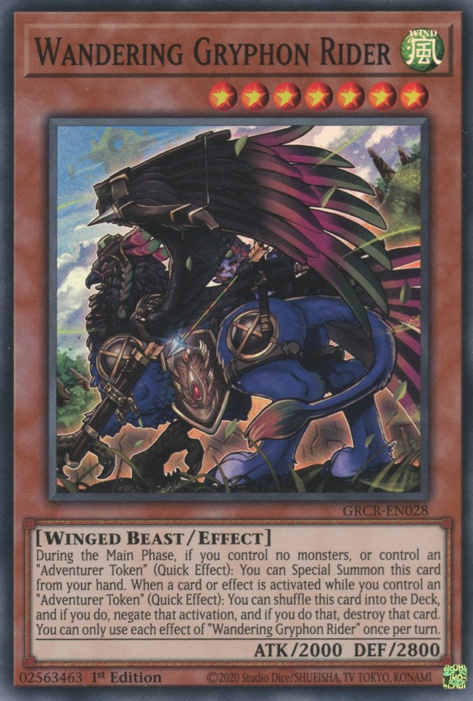 Wandering Gryphon Rider — The Grand Creators (GRCR-028) Yu-Gi-Oh! card