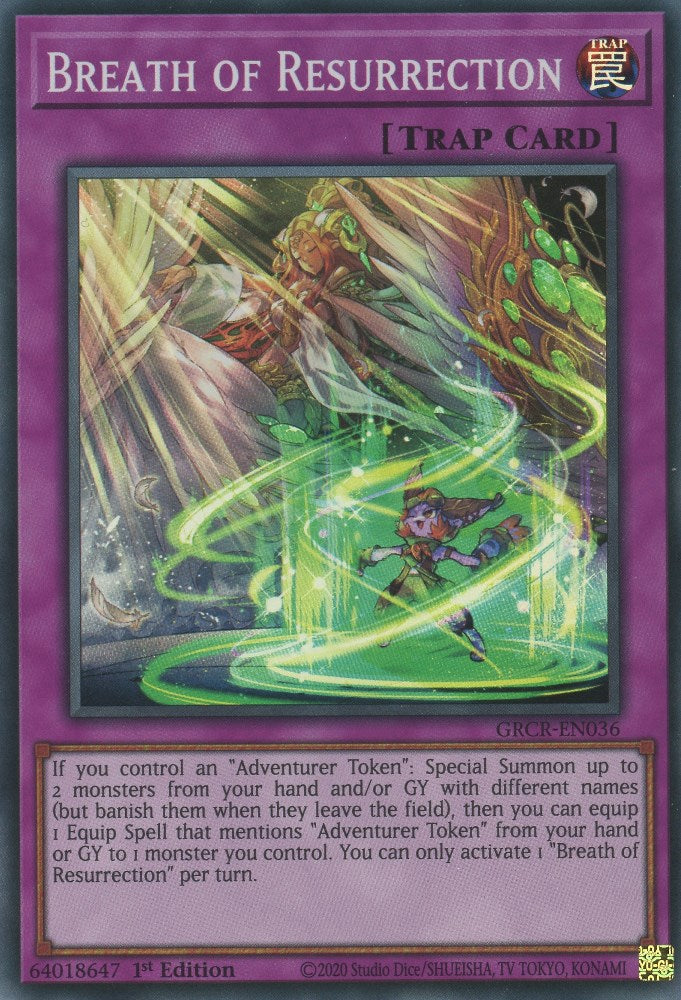 Breath of Resurrection — The Grand Creators (GRCR-036) Yu-Gi-Oh! card Hoofdafbeelding