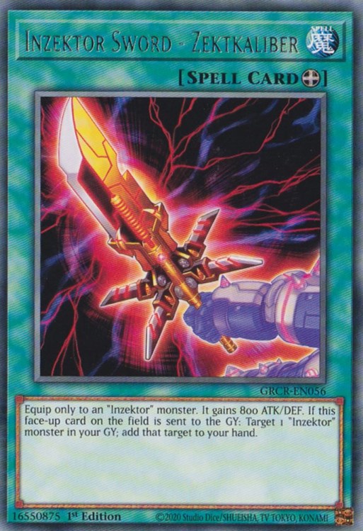 Inzektor Sword - Zektkaliber — The Grand Creators (GRCR-056) Yu-Gi-Oh! card Image principale du produit