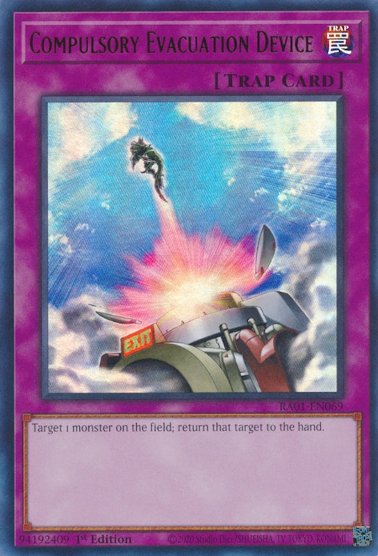 Compulsory Evacuation Device — 25th Anniversary Rarity Collection (RA01-069) Yu-Gi-Oh! card