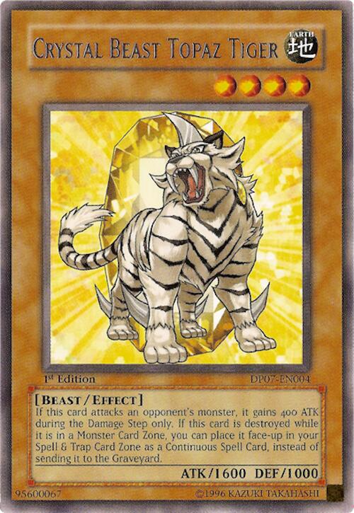 Crystal Beast Topaz Tiger — Duelist Pack: Jesse Anderson (DP07-004) Yu-Gi-Oh! card Hoofdafbeelding