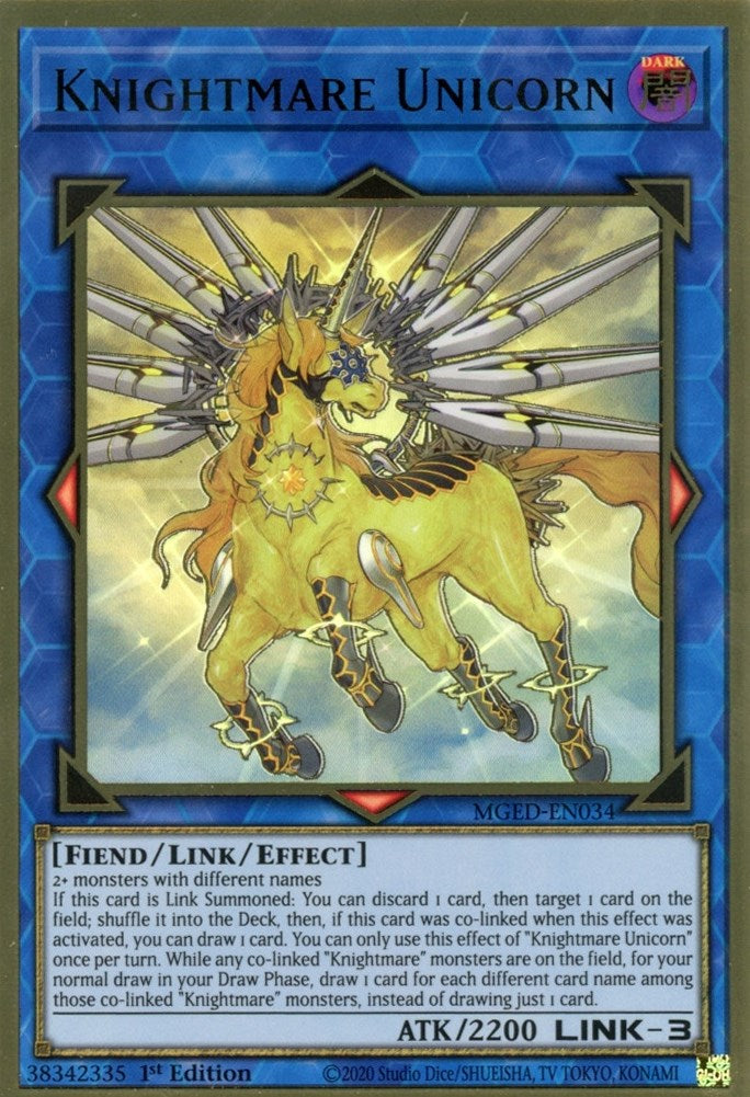 Knightmare Unicorn — Maximum Gold: El Dorado (MGED-034) Yu-Gi-Oh! card Image principale du produit