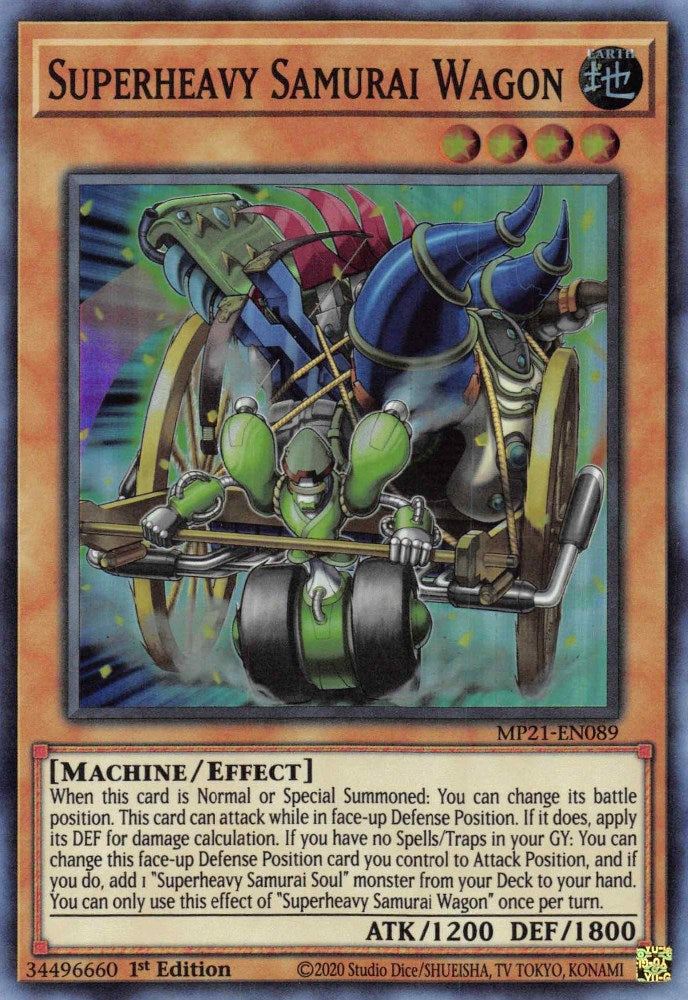 Superheavy Samurai Wagon — 2021 Tin of Ancient Battles (MP21-089) Yu-Gi-Oh! card Hoofdafbeelding