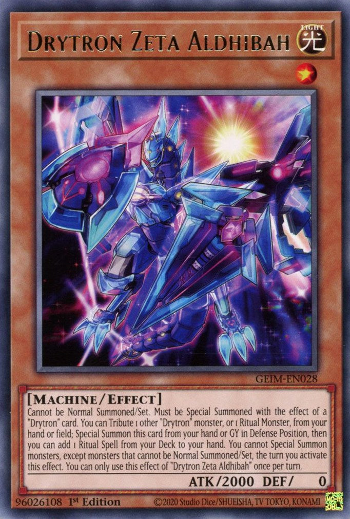 Drytron Zeta Aldhibah — Genesis Impact (GEIM-028) Yu-Gi-Oh! card Image principale du produit