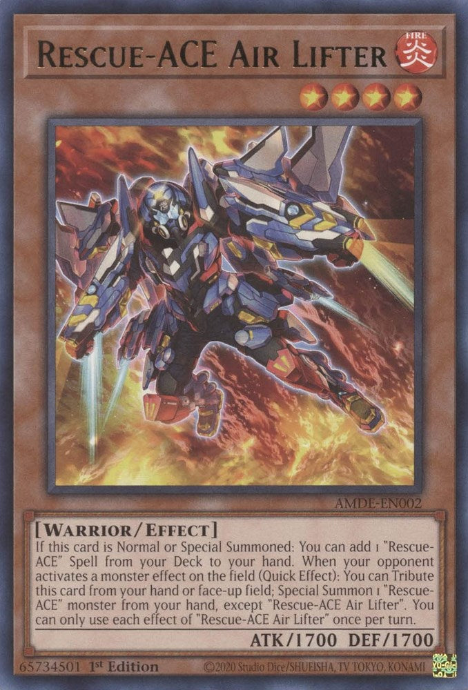 Rescue-ACE Air Lifter — Amazing Defenders (AMDE-002) Yu-Gi-Oh! card