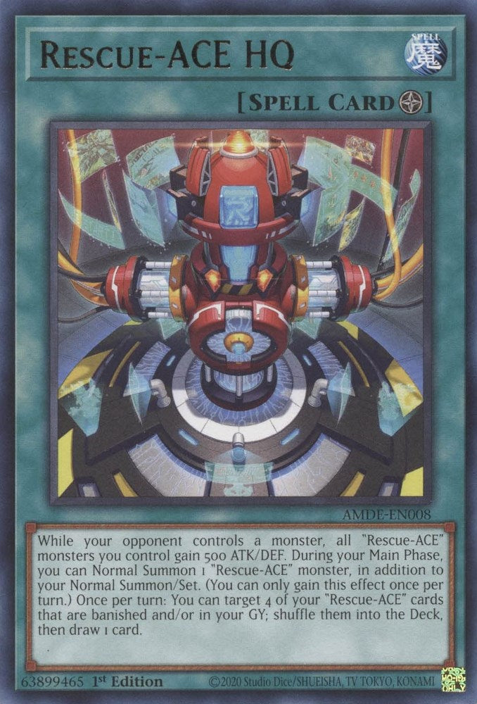Rescue-ACE HQ — Amazing Defenders (AMDE-008) Yu-Gi-Oh! card