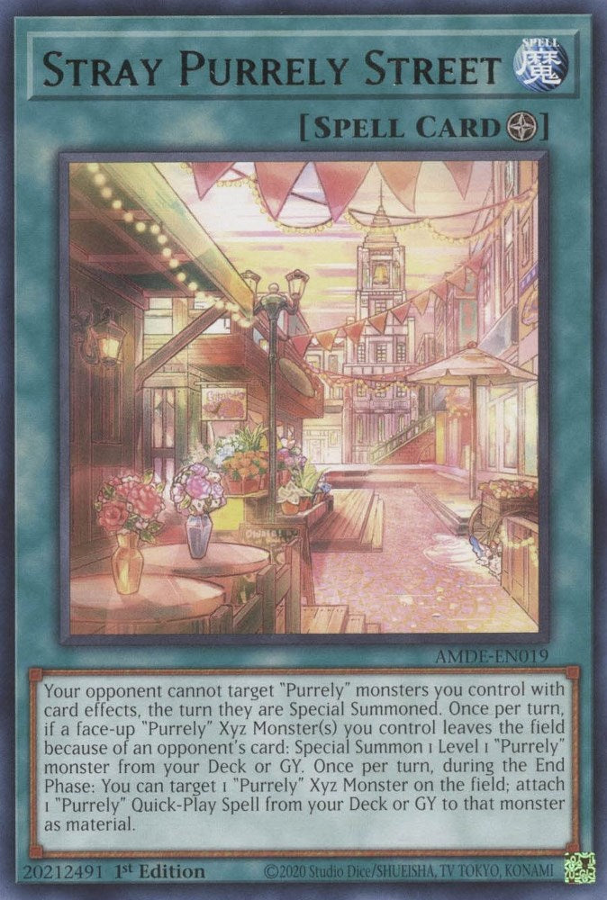 Stray Purrely Street — Amazing Defenders (AMDE-019) Yu-Gi-Oh! card
