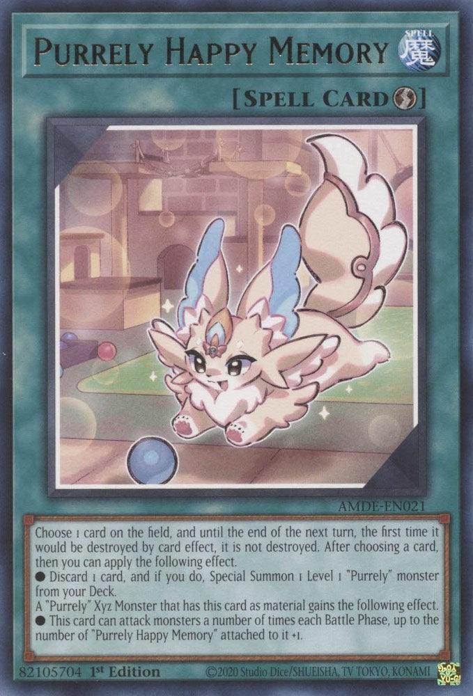 Purrely Happy Memory — Amazing Defenders (AMDE-021) Yu-Gi-Oh! card