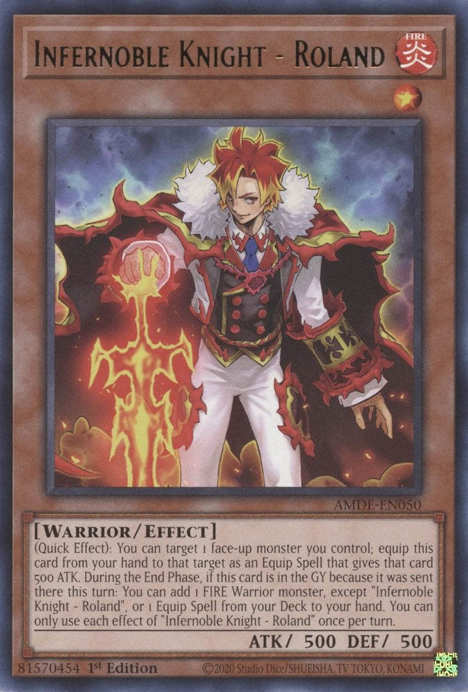 Infernoble Knight - Roland — Amazing Defenders (AMDE-050) Yu-Gi-Oh! card