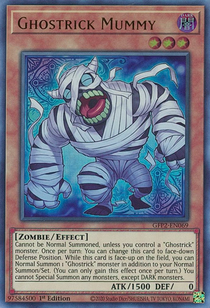 Ghostrick Mummy — Ghosts From the Past: The 2nd Haunting (GFP2-069) Yu-Gi-Oh! card Hoofdafbeelding