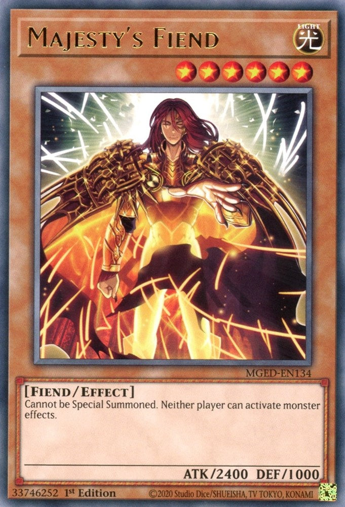 Majesty's Fiend — Maximum Gold: El Dorado (MGED-134) Yu-Gi-Oh! card Image principale du produit