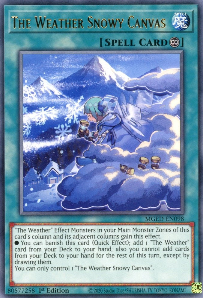 The Weather Snowy Canvas — Maximum Gold: El Dorado (MGED-098) Yu-Gi-Oh! card Image principale du produit