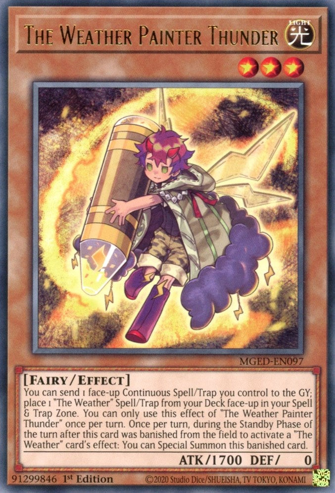 The Weather Painter Thunder — Maximum Gold: El Dorado (MGED-097) Yu-Gi-Oh! card Image principale du produit