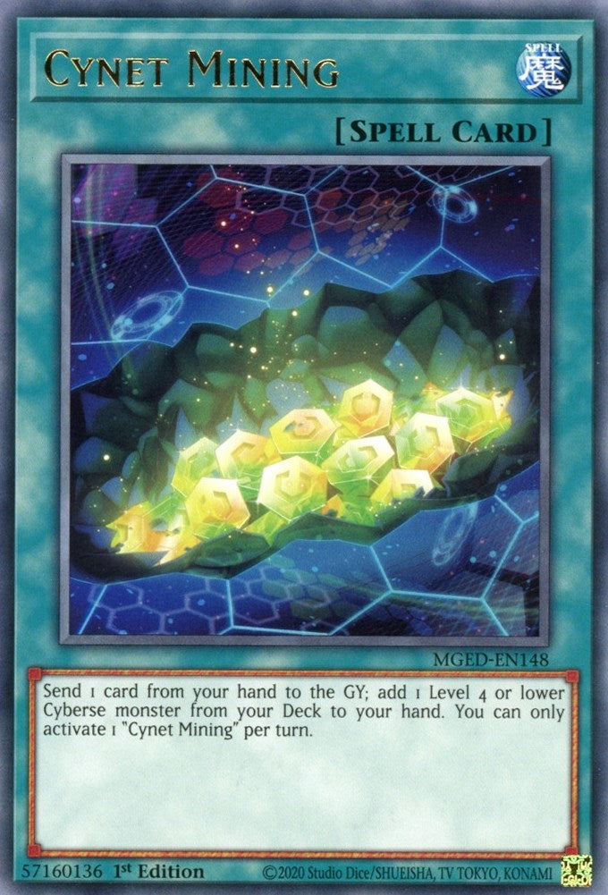 Cynet Mining — Maximum Gold: El Dorado (MGED-148) Yu-Gi-Oh! card