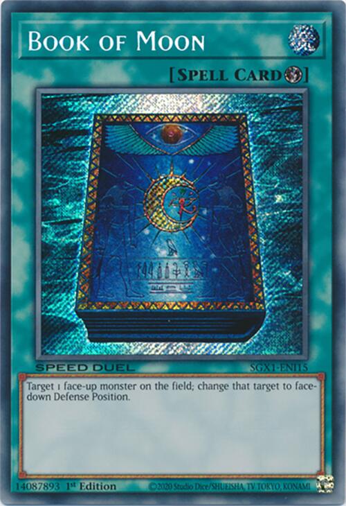 Book of Moon — Speed Duel GX: Duel Academy Box (SGX1-I15) Yu-Gi-Oh! card