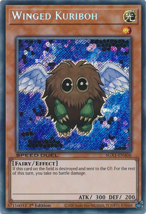 Winged Kuriboh — Speed Duel GX: Duel Academy Box (SGX1-A06) Yu-Gi-Oh! card