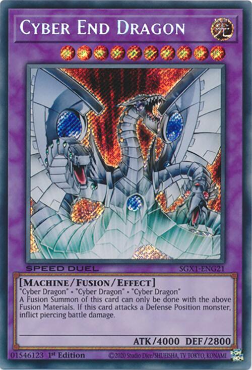 Cyber End Dragon — Speed Duel GX: Duel Academy Box (SGX1-G21) Yu-Gi-Oh! card