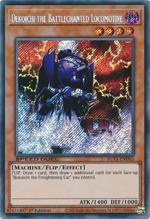 Dekoichi the Battlechanted Locomotive — Speed Duel GX: Duel Academy Box (SGX1-D05) Yu-Gi-Oh! card Hauptbild