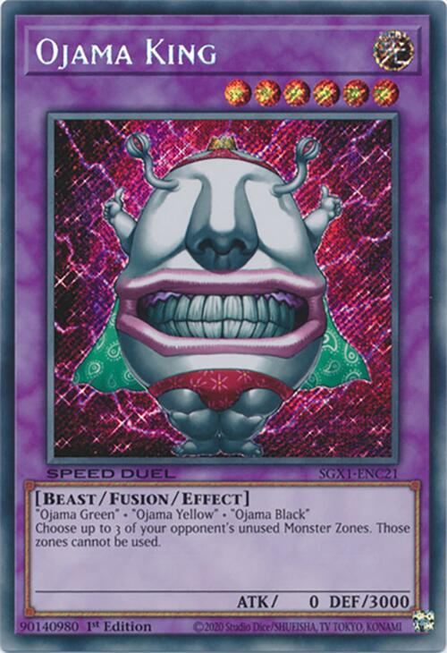 Ojama King — Speed Duel GX: Duel Academy Box (SGX1-C21) Yu-Gi-Oh! card Hoofdafbeelding