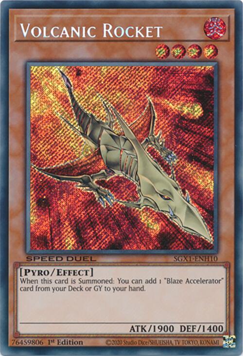 Volcanic Rocket — Speed Duel GX: Duel Academy Box (SGX1-H10) Yu-Gi-Oh! card Hoofdafbeelding