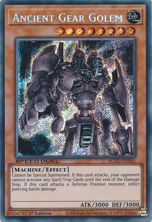 Ancient Gear Golem — Speed Duel GX: Duel Academy Box (SGX1-D01) Yu-Gi-Oh! card