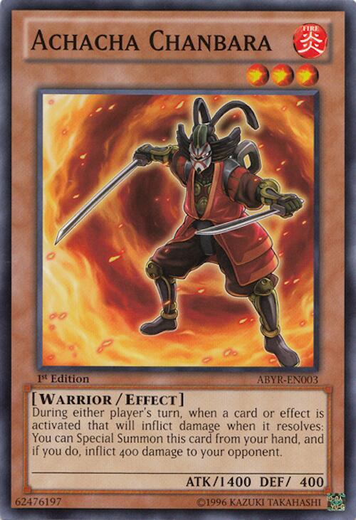 Achacha Chanbara — Abyss Rising (ABYR-003) Yu-Gi-Oh! card Image principale du produit