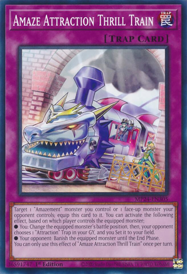 Amaze Attraction Thrill Train — 25th Anniversary Tin: Dueling Mirrors (MP24-305) Yu-Gi-Oh! card