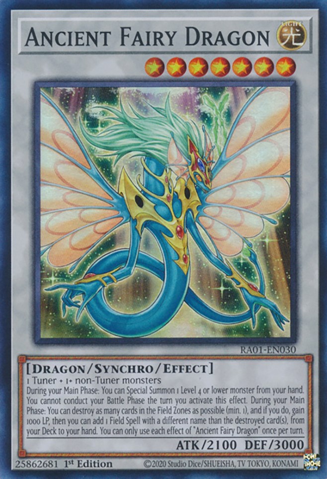 Ancient Fairy Dragon — 25th Anniversary Rarity Collection (RA01-030) Yu-Gi-Oh! card