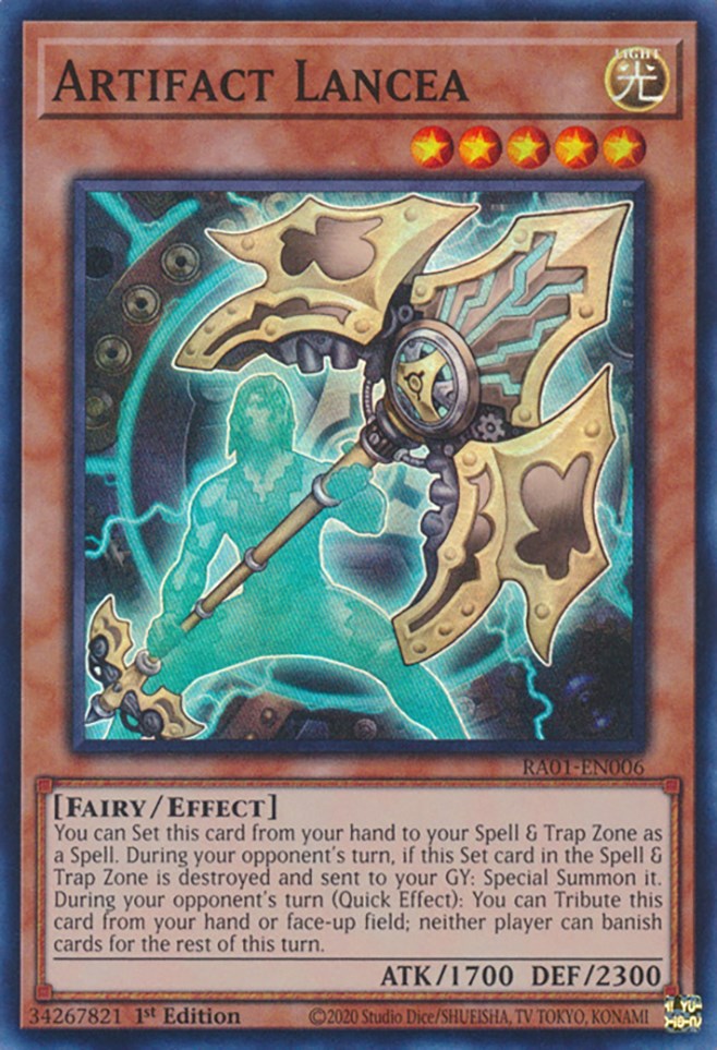 Artifact Lancea — 25th Anniversary Rarity Collection (RA01-006) Yu-Gi-Oh! card Immagine principale del prodotto