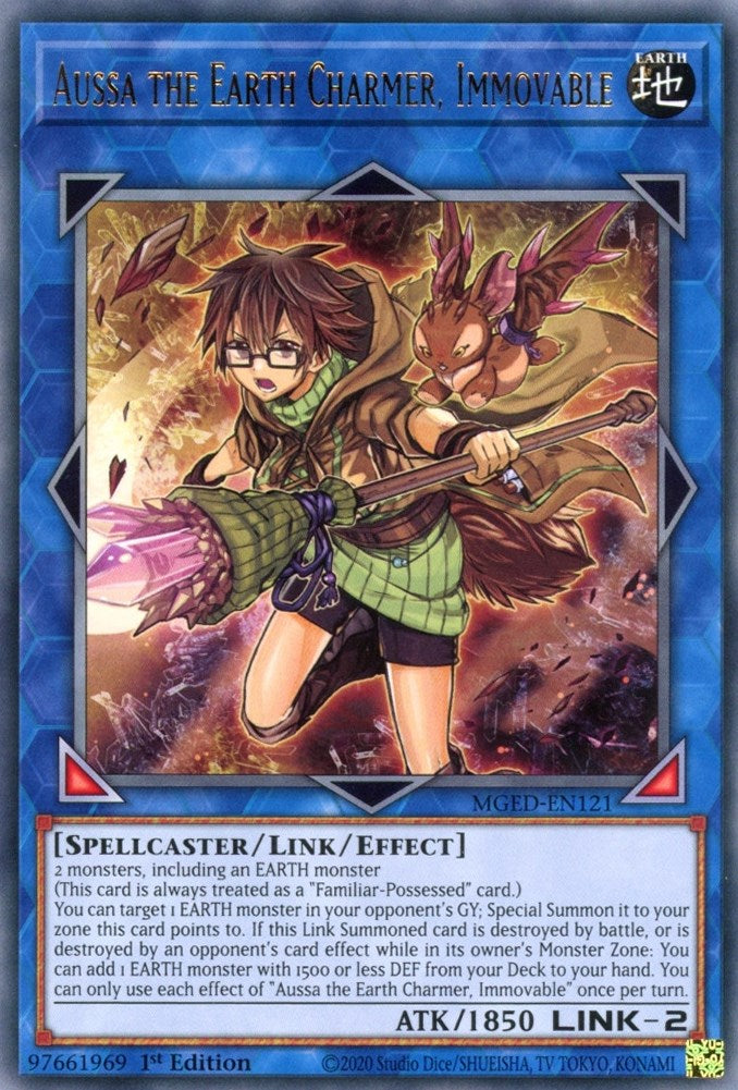 Aussa the Earth Charmer, Immovable — Maximum Gold: El Dorado (MGED-121) Yu-Gi-Oh! card Image principale du produit