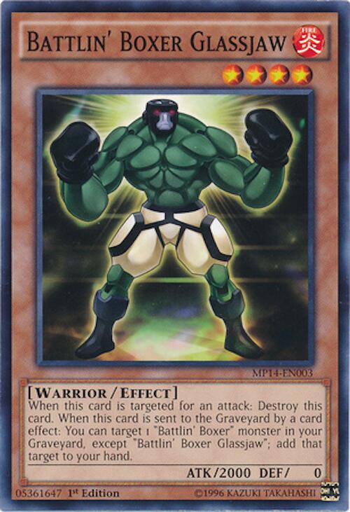 Battlin' Boxer Glassjaw — 2014 Mega-Tins Mega-Pack (MP14-003) Yu-Gi-Oh! card