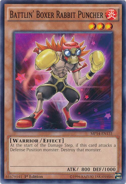 Battlin' Boxer Rabbit Puncher — 2014 Mega-Tins Mega-Pack (MP14-131) Yu-Gi-Oh! card Image principale du produit