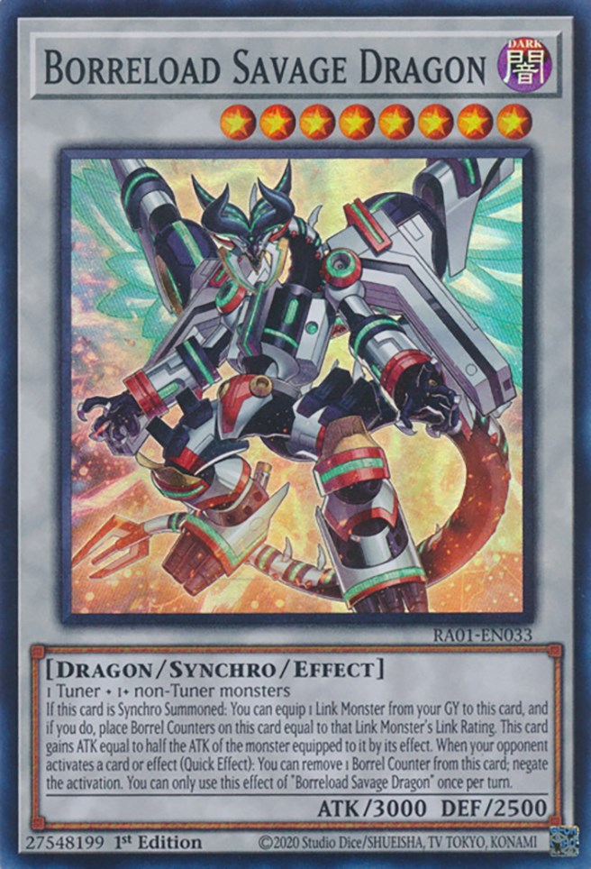 Borreload Savage Dragon — 25th Anniversary Rarity Collection (RA01-033) Yu-Gi-Oh! card