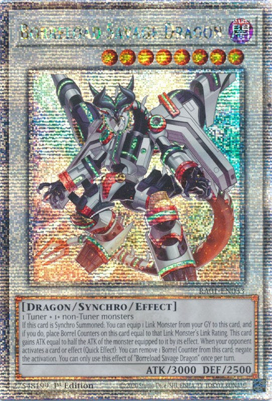 Borreload Savage Dragon — 25th Anniversary Rarity Collection (RA01-033) Yu-Gi-Oh! card